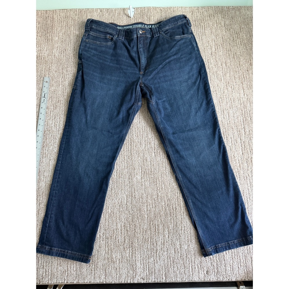 Duluth Trading Co Ballroom Double Flex Jeans Mens 40x30 Dark Wash Standard Fit